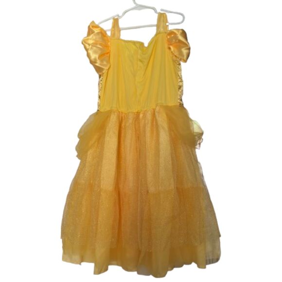 Beauty & The Beast Belle Dress Cosplay Dress Up Play Child Size M 7-8 - Picture 2 of 5